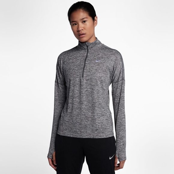 Nike Tops - *Reserved*Nike running gray dri fit quarter zip